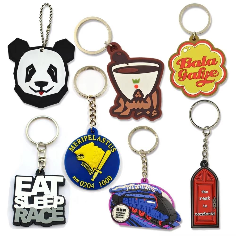 Porte-clés PVC personnalisé avec logo entreprise